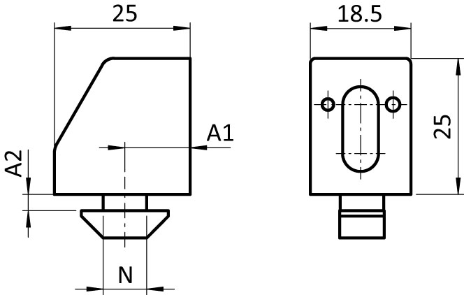 Uni Block 25, transparent colorless